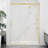 Rhodes Series 45 To 48 In. X 76 In. H Sliding Frameless Shower Door In Brushed Gold With Tsunami Guard Tempered Glass