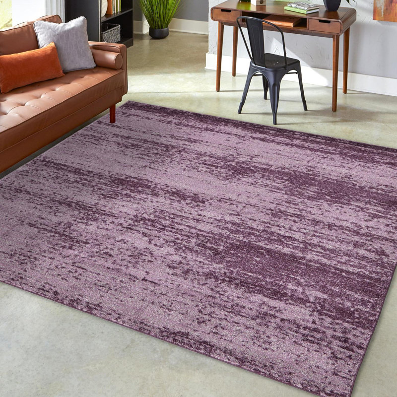 Tapis mauve Roshaunda, Carré 7 pi 10 po x 7 pi 10 po