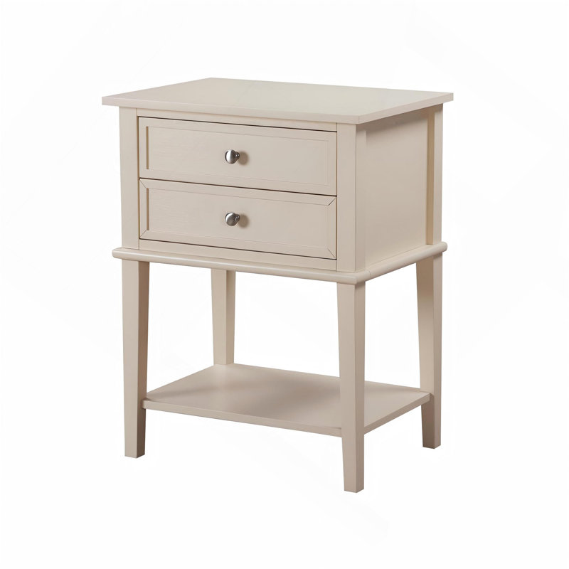 Stylish Beige Contemporary Nightstand, Beige