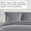 Ensemble de housse de couette en lin gris anthracite Southshore Fine Linens-336246534-336246574