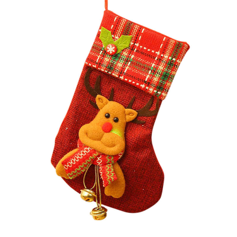 Chaussettes de Noël pour enfants, A,B,C,D