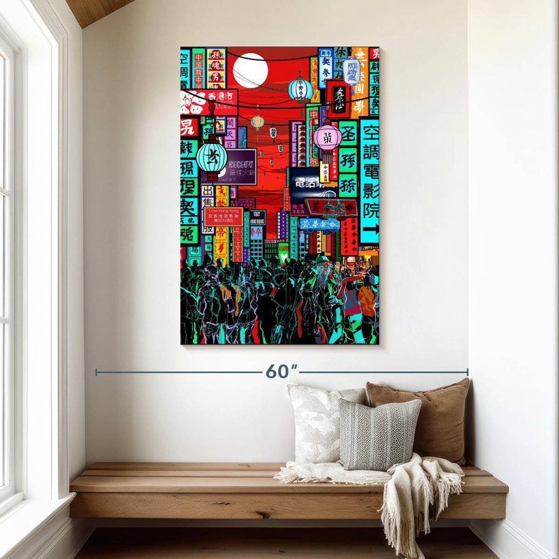 Aime Hong Kong Night, 48" H x 32" W