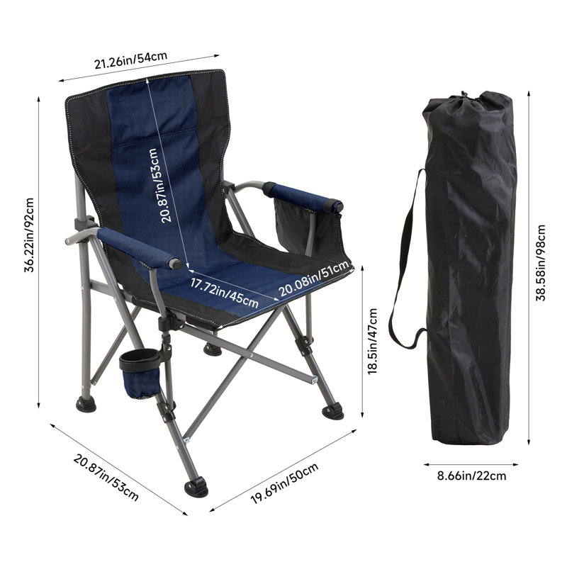 Folding Camping Chair, Blue
