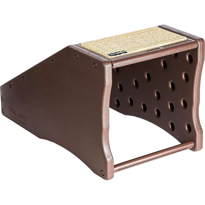 Combinaison d'escalier et de rampe Stramp pour chiens / chats, Easy Step, léger / portable, robuste, facile à assembler (aucun outil requis) 2 modèles, 3 couleurs, chocolat, taille unique, TG9916CH