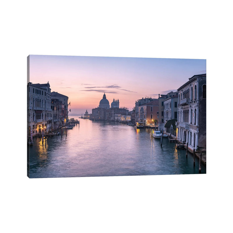 Grand Canal by Jan Becke - Wrapped Canvas Print, 20.32 cm H x 30.48 cm W