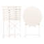 Bistro Set FIORI Metal Off-White