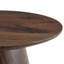 Table basse circulaire en panneau de fibres à densité moyenne en bois de noyer - diamètre 23,6 pouces (sans la chaise)-1510340741