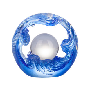 Décoration intérieure en cristal Feng Shui symbolisant l'eau et le flux constant de richesses