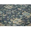 Tapis transitionnel bleu en laine noué à la main 9 x 12 po Oushak