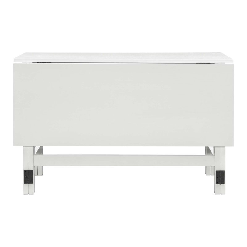 Table de salle à manger extensible Farmhouse, Blanc