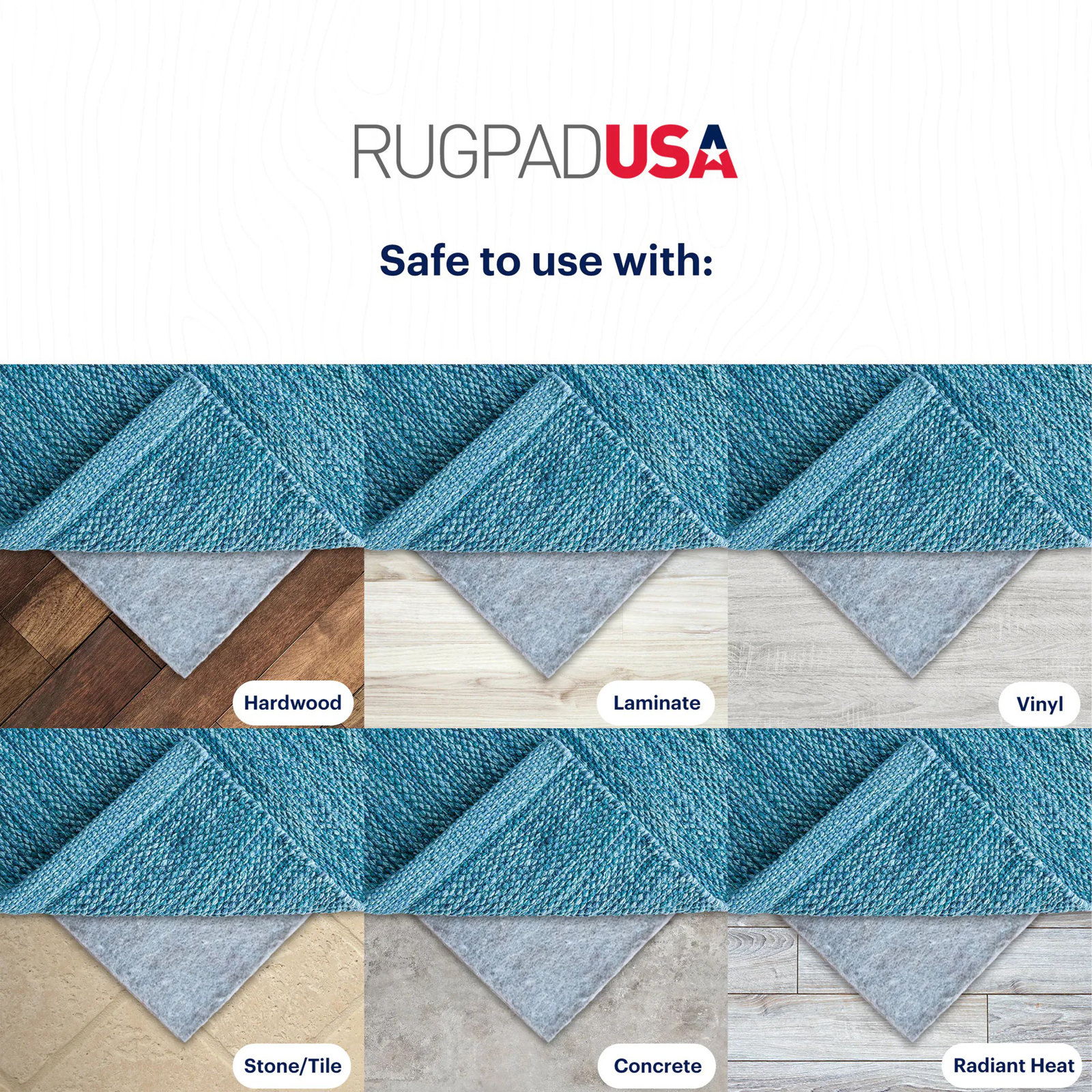 Classic 0.5" Felt Cushioned Rug Pad, Square 8'