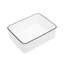 Lavabo vasque rectangulaire moderne en céramique blanche 16 po x 12 po - Design de salle de bain polyvalent et de qualité