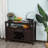 Brycin Modern Wine Buffet Sideboard Storage Natural Wood Top with Drawer,Buffet cabinet-316465330