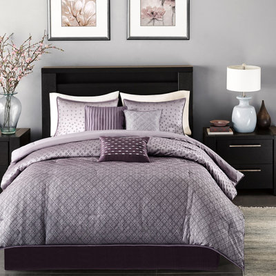 Édredon pour très grand lit - Paillettes mauves Distinction 7 avec