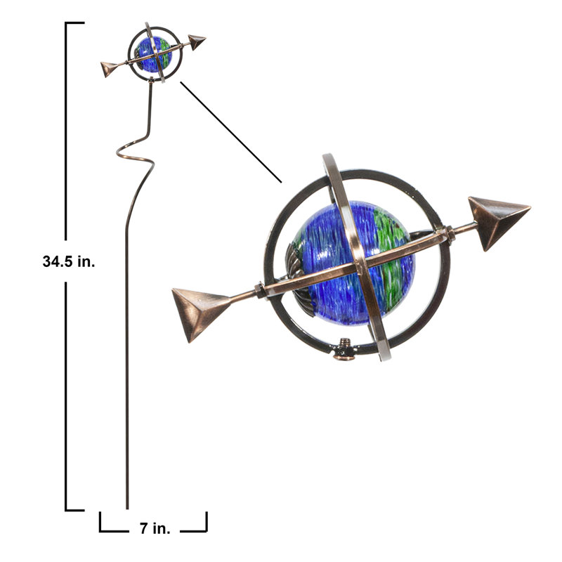 Weather Resistant Metal Abstract Garden Stake