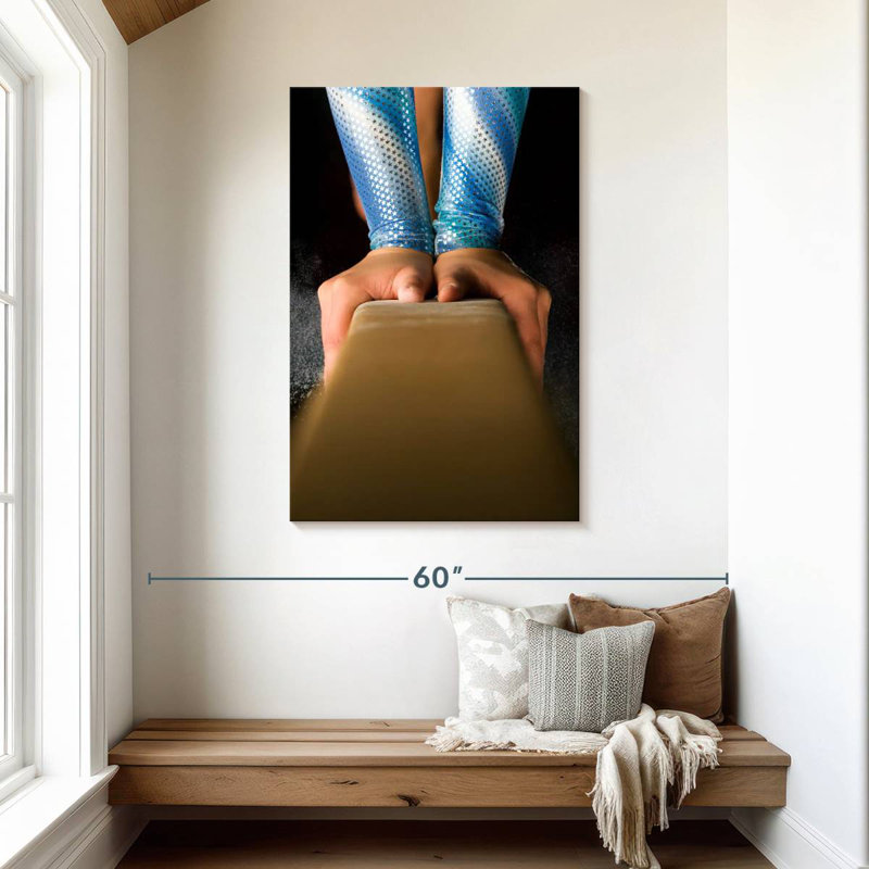 Sireci Balancing Female Gymnast, 39" H x 26" W
