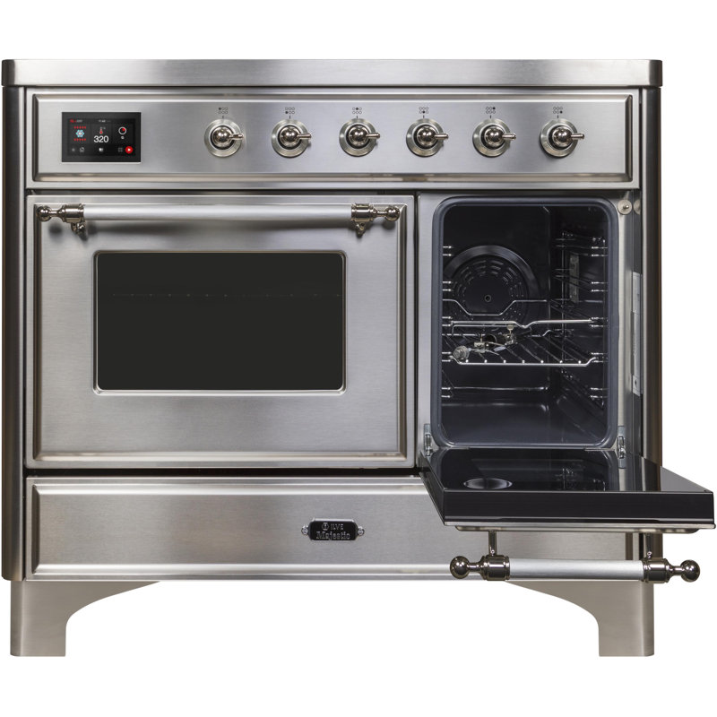 Majestic II 40" Freestanding Induction Range, Stainless Steel/Chrome