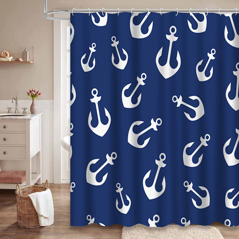 Rideau de douche avec 12 crochets, L 72 po x l 72 po