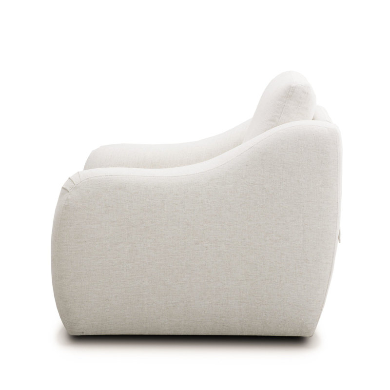 Crawford Recliner, Crypton Nomad Snow Polyester Blend