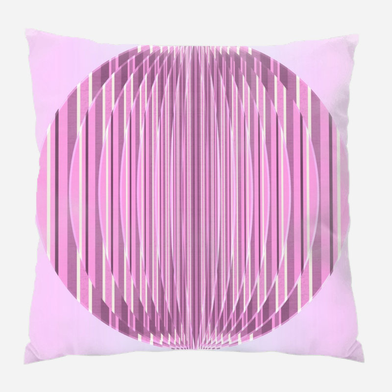 Fabric Microsuede Reversible Throw Pillow