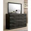 Commode 6 tiroirs avec miroir Alira