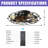 20" Low Profile Caged Flush Mount Ceiling Fan With Light And Remote Control, 6-Speed Reversible-1443050604