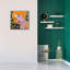 "Epic Graffiti" On A Full Moon Evening "par Bebe Keith, art mural sur toile, 26 po x 26 po-116776316