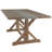 Stamant Rustic Pine Frame Concrete Veneer Top Dining Table And Two-Tone Spindle Chairs Set-2136459915