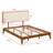 Modern Platform Bed Featuring Upholstered Headboard