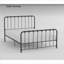 Structure de lit plateforme pleine grandeur en métal - Finition bronze foncé, aucun sommier nécessaire, style classique pour la chambre à coucher