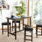 Anthea 4 - Person Solid Wood Solid Wood Top Four Leg Dining Set