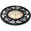 Classic Round Plastic Wall Clock 12 Inches - Brown