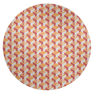 Tapis de zone orange/rouge light skyscrapers