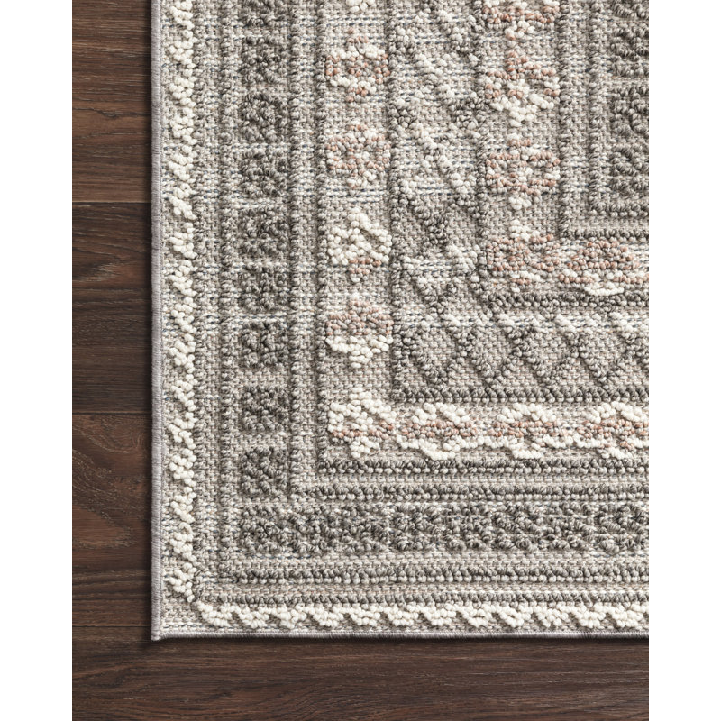 Tapis d'intérieur / extérieur gris Sleaford, Rectangle 7 pi 10 po x 10 pi 1 po