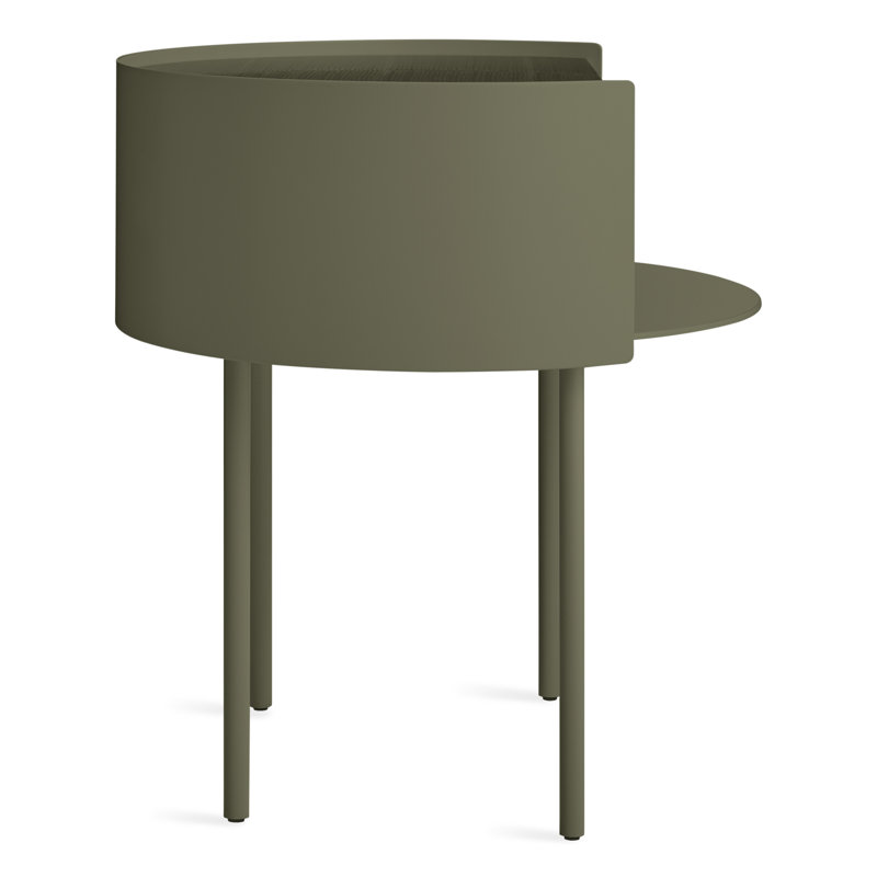 Li'l Something Solid Wood Single End Table, Dark Olive