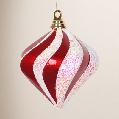 Candy Glitter Swirl Diamond Ornament