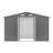 10X8 FT Outdoor Storage Shed,  Metal Foundation & Lockable Doors, Tool Shed For Garden, Patio, Backyard, Lawn, Grey