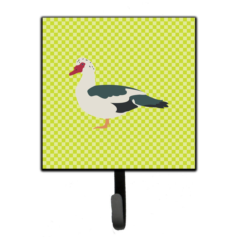 Organisateur de clés murales avec crochets clés muscovy duck Terenig, Vert