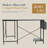 Hussan L-Shaped Metal Base Computer Desk-96847152