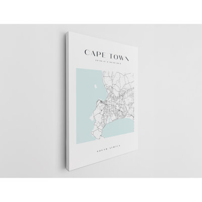Cape Town, Afrique du Sud, impression sur toile