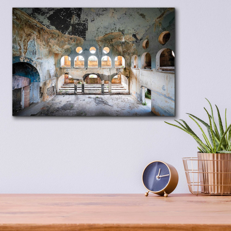 Art libanais en verre acrylique "Libanese Synagogue" par Roman Robroek, H 12 po x l 16 po x P 0,13 po