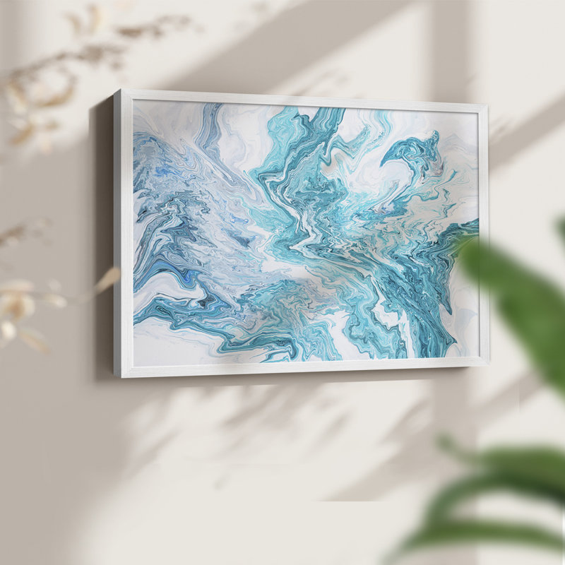 Tide Pool - Impression encadrée - Restickable, H 8 po x l 10 po, Blanc