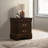 Demetra Cappuccino 2-Drawer Nightstand With Bail Handle