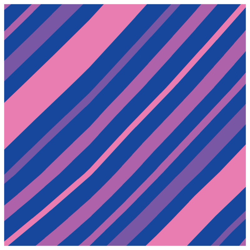 Couvertures rayées roses et bleues, L 50 po x H 60 po