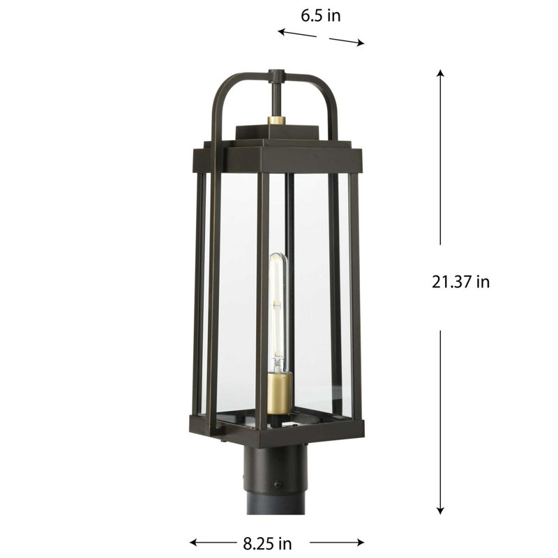 Kelley Transparent Metal Outdoor Lantern Head