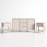 Ensemble de meubles 3 pièces avec buffet 2 portes et 2 tables de bout