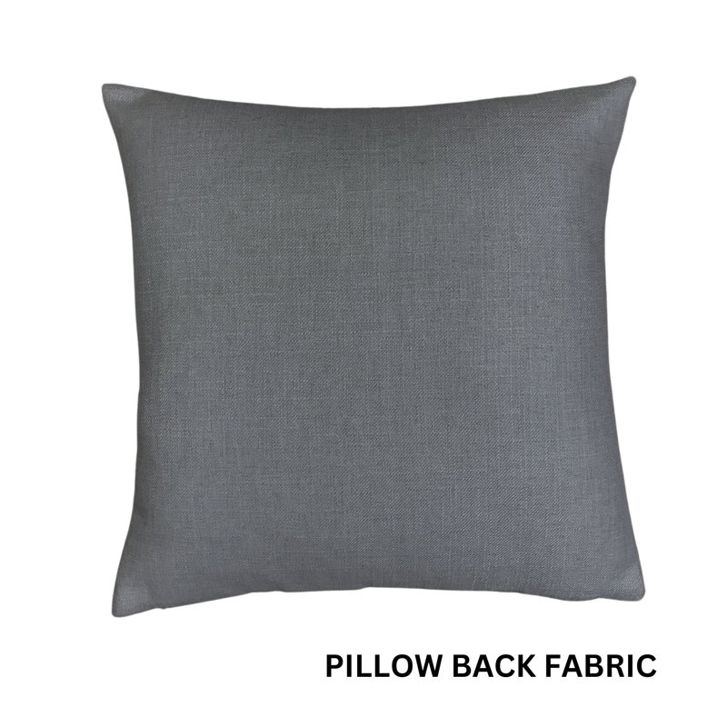 Velvet Square Pillow Cover & Insert, Black, 26"H x 26"W