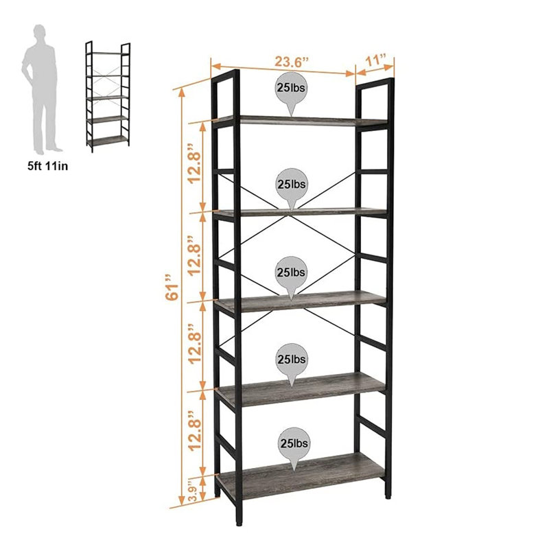 11.02 " W Steel Adjustable Shelving Unit