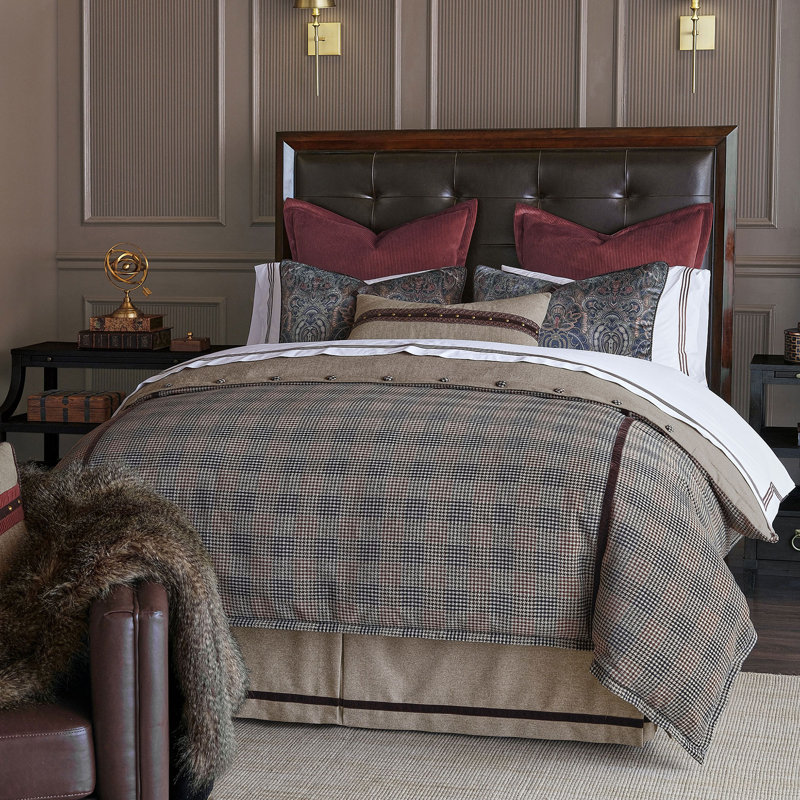 Cristobal Woven Plaid Duvet Cover, Full Duvet Cover