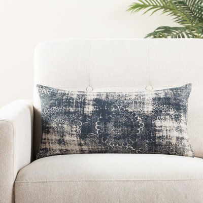 Mercado Cotton Damask Lumbar Pillow Cover